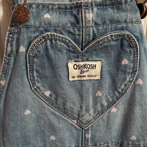 OshKosh B'gosh Denim with Pink Heart Accents